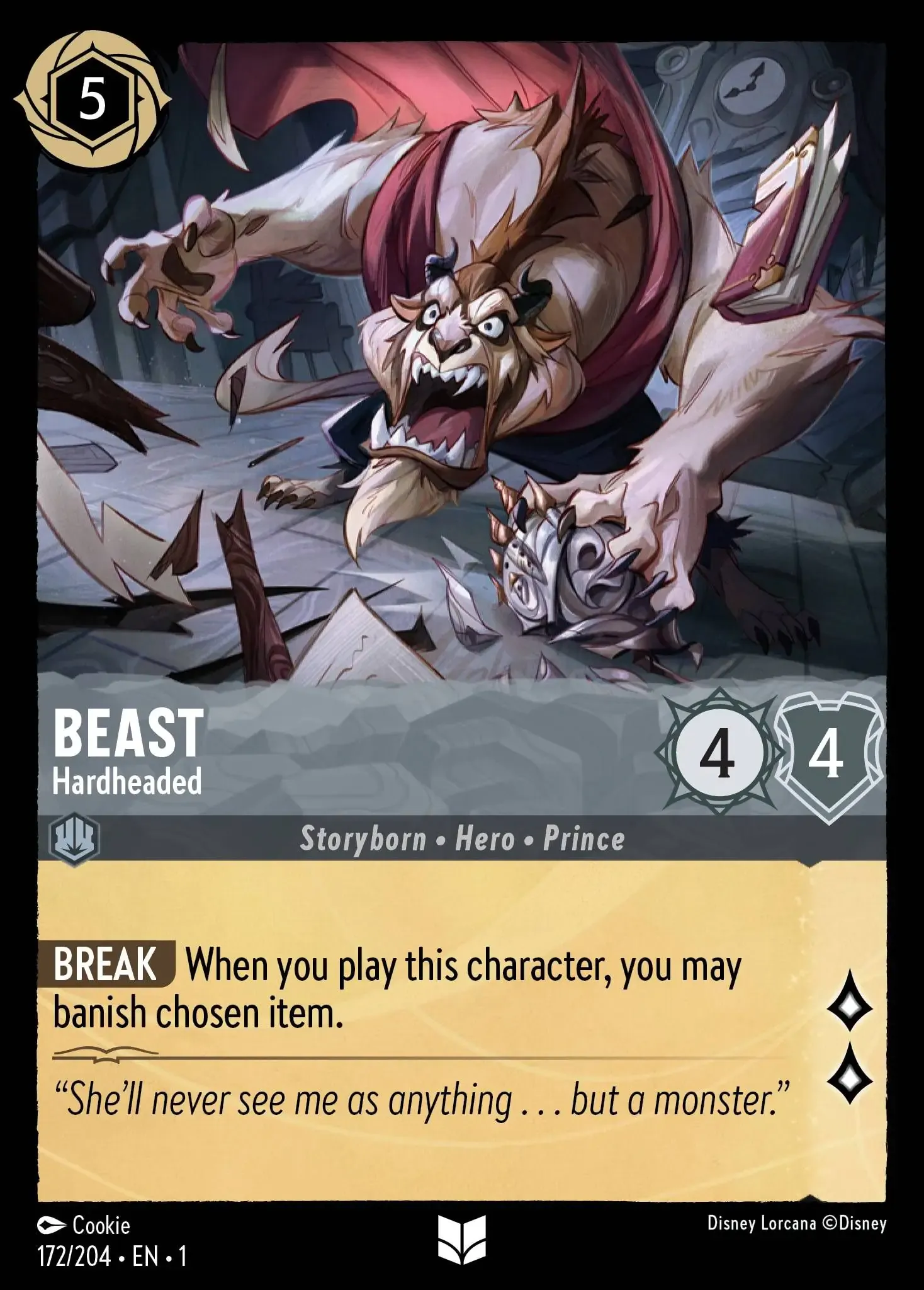 Beast - Hardheaded Lorcana Card