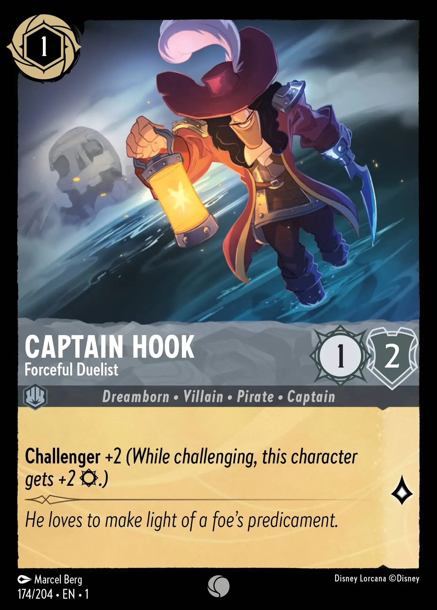 Captain Hook - Ruthless Pirate Lorcana Card