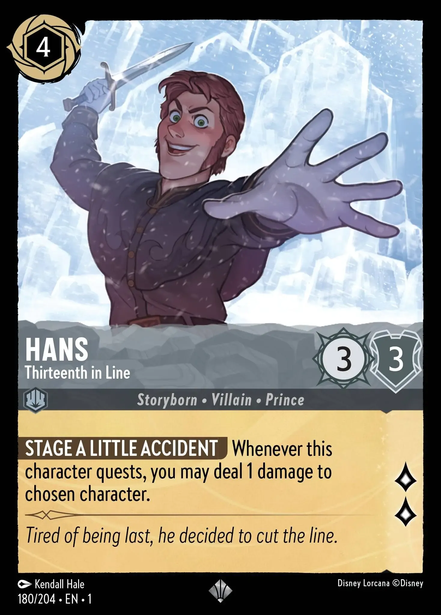 Hans - Scheming Prince Lorcana Card