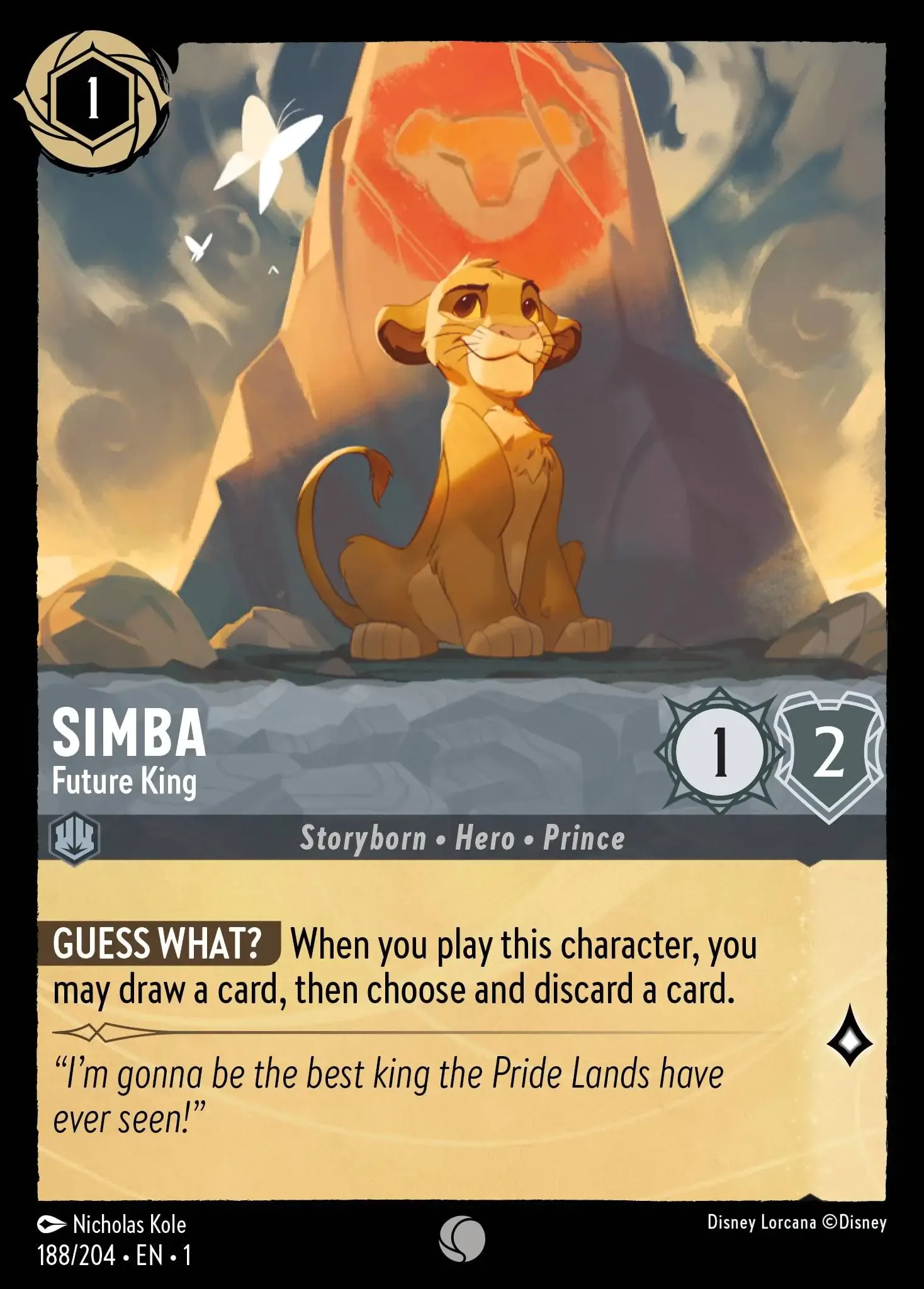 Simba - Future King Lorcana Card | Lorcana.gg