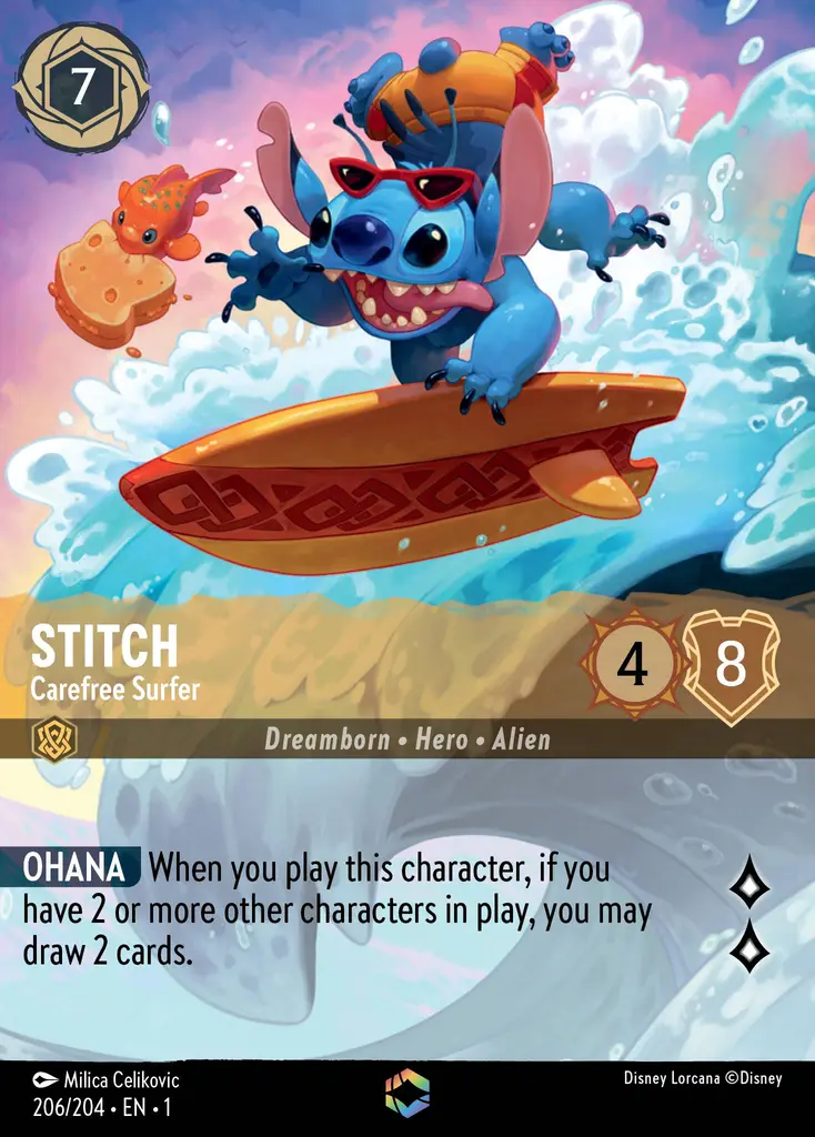 Stitch - Rock Star Lorcana Card