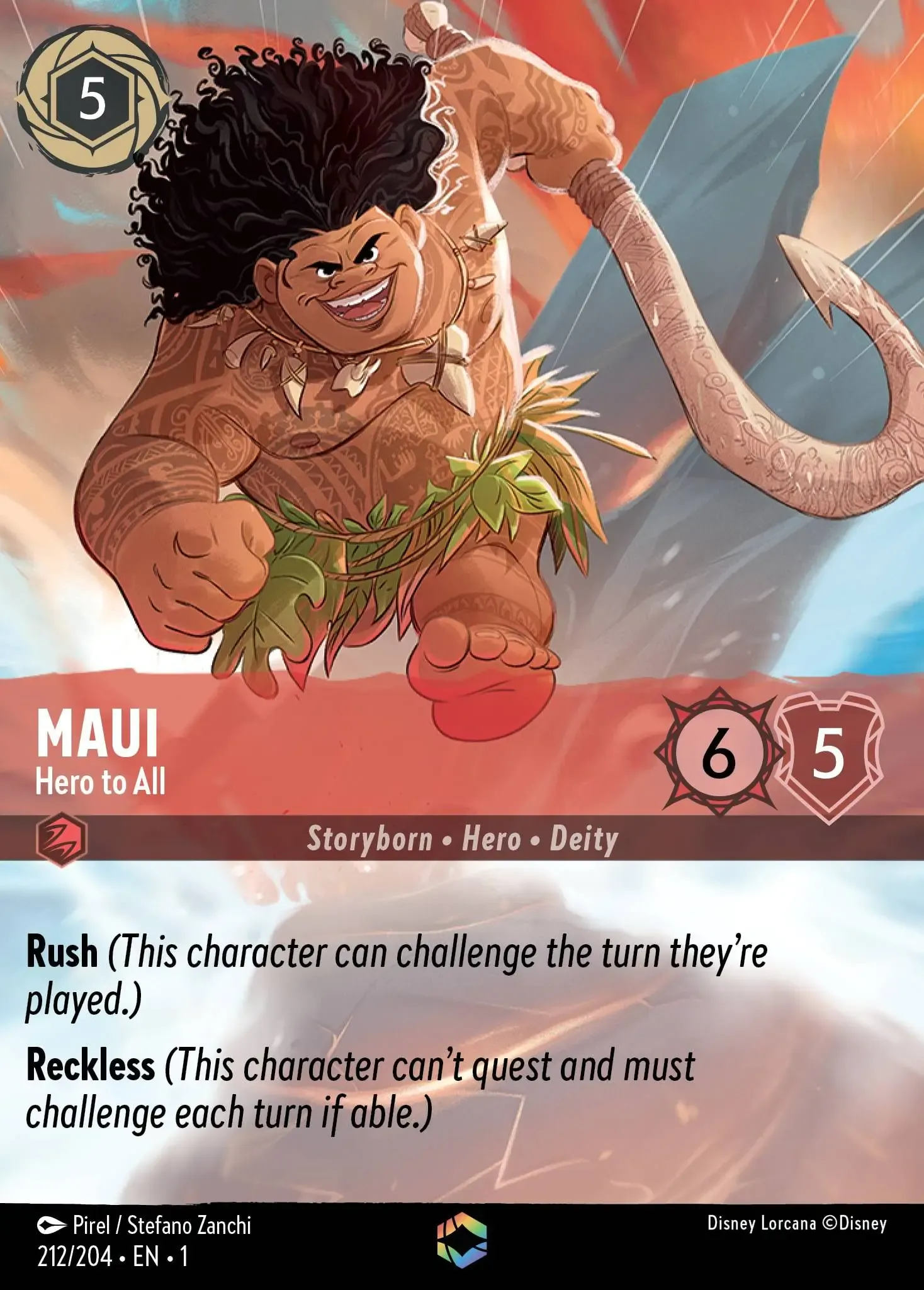 Maui - Hero to All Lorcana Card