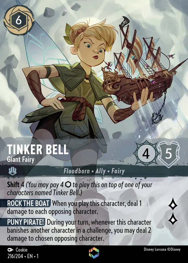 Tinker Bell - Giant Fairy Lorcana Card