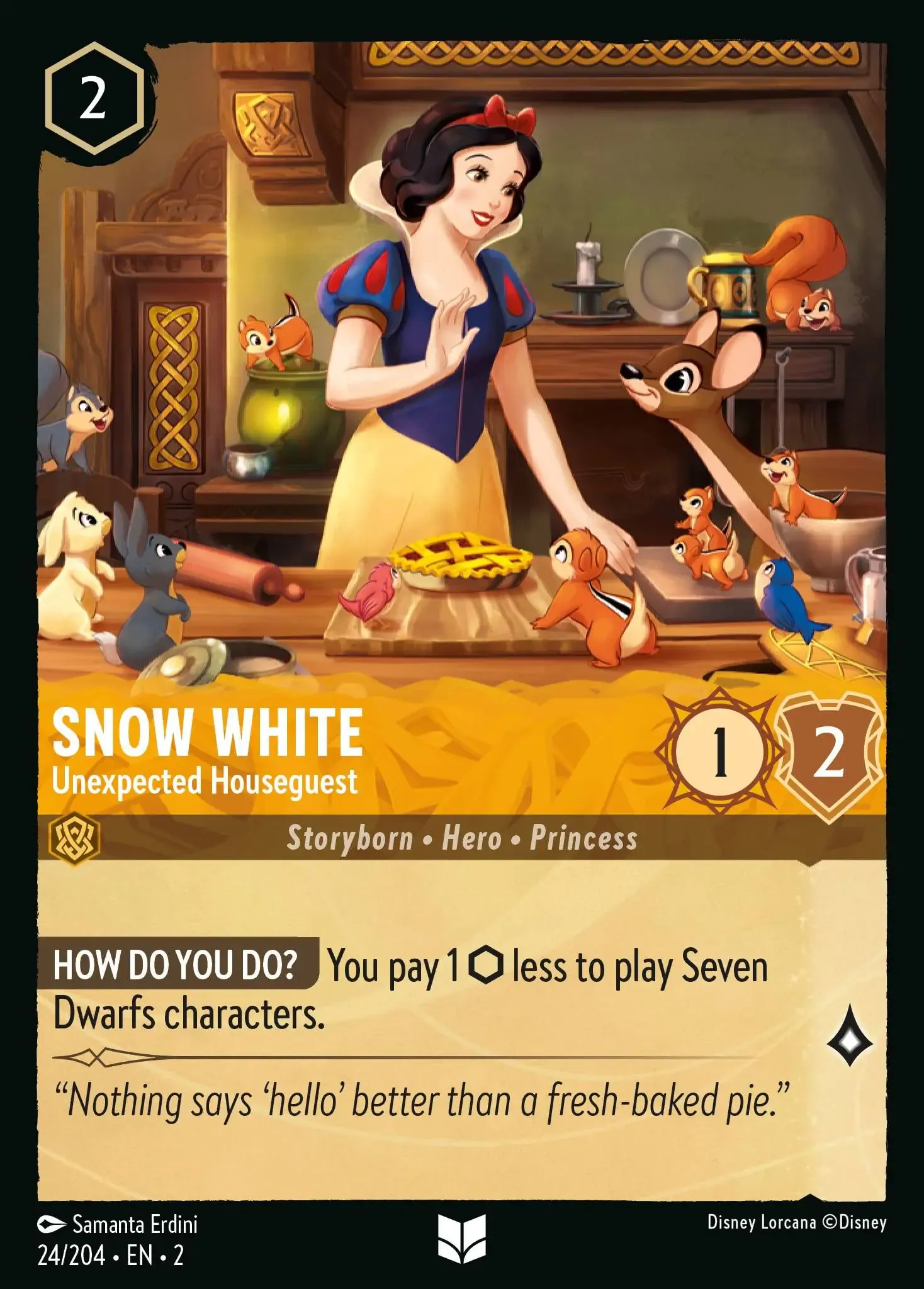 Snow White - Well Wisher Lorcana Card