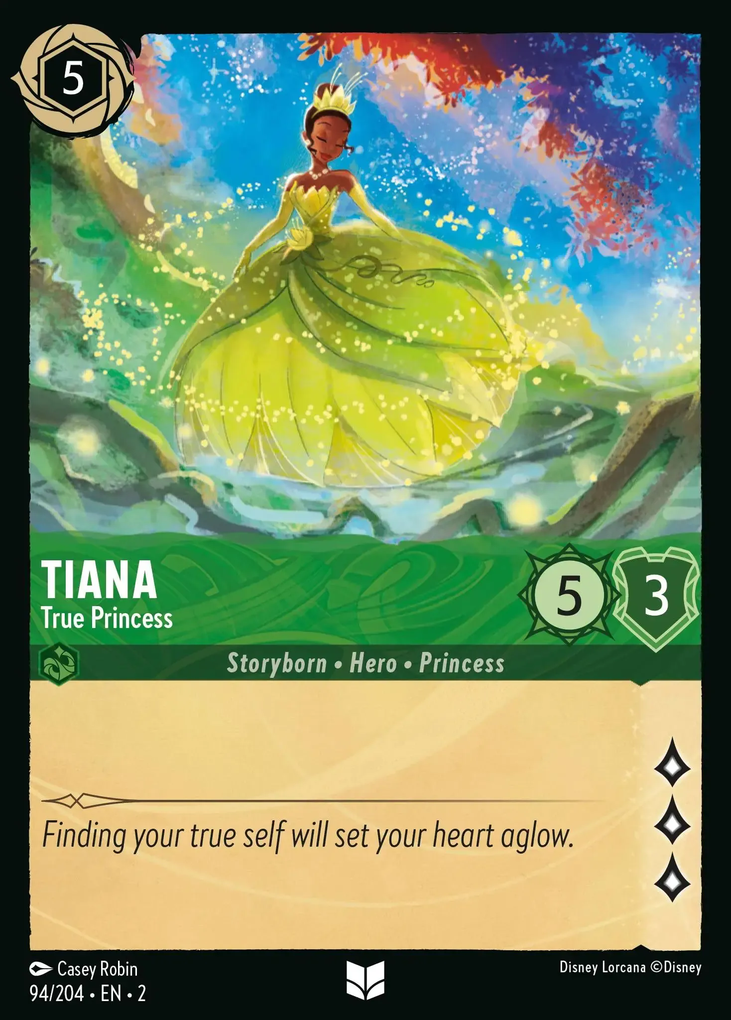 Tiana - True Princess Lorcana Card