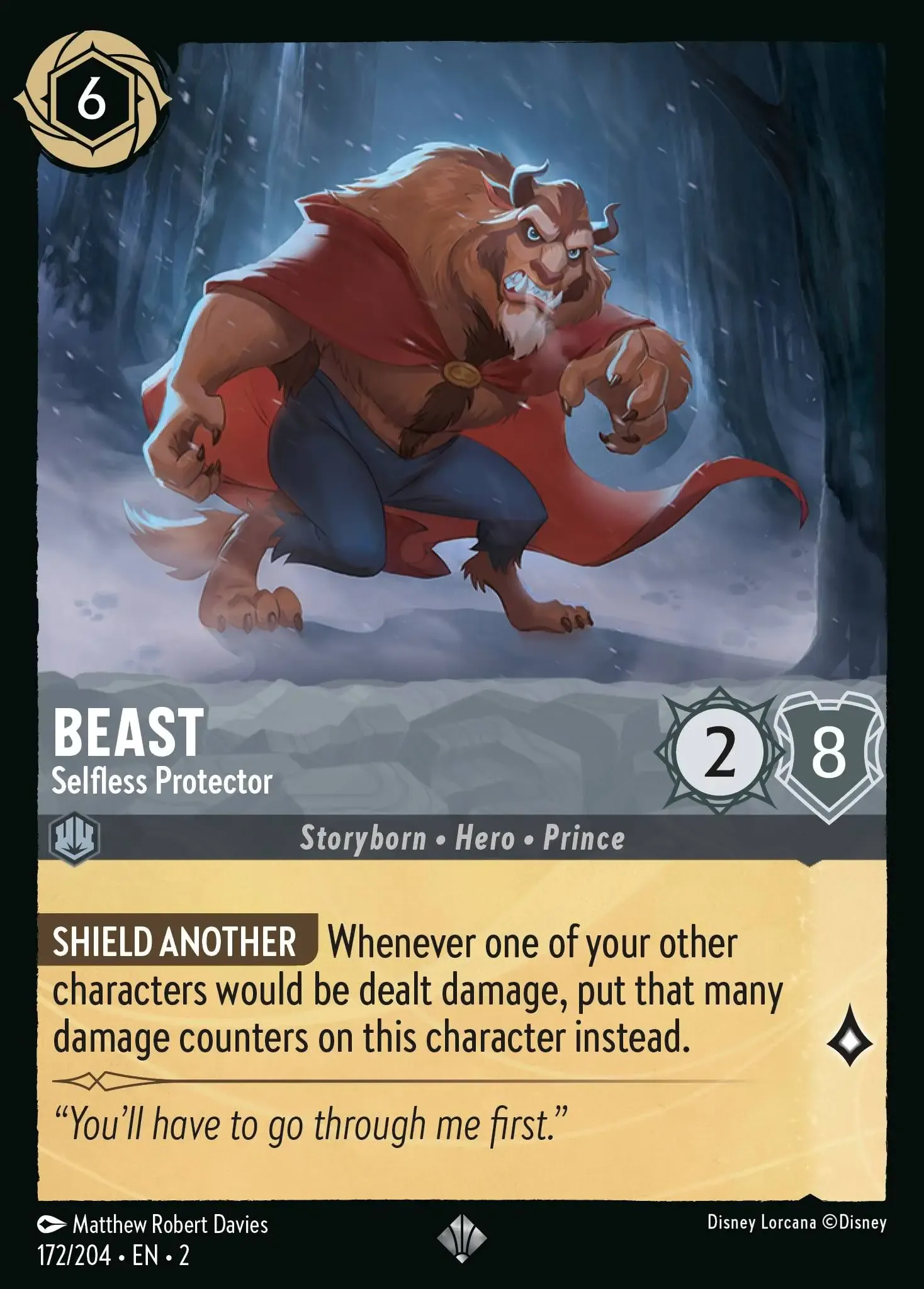 Beast - Tragic Hero Lorcana Card