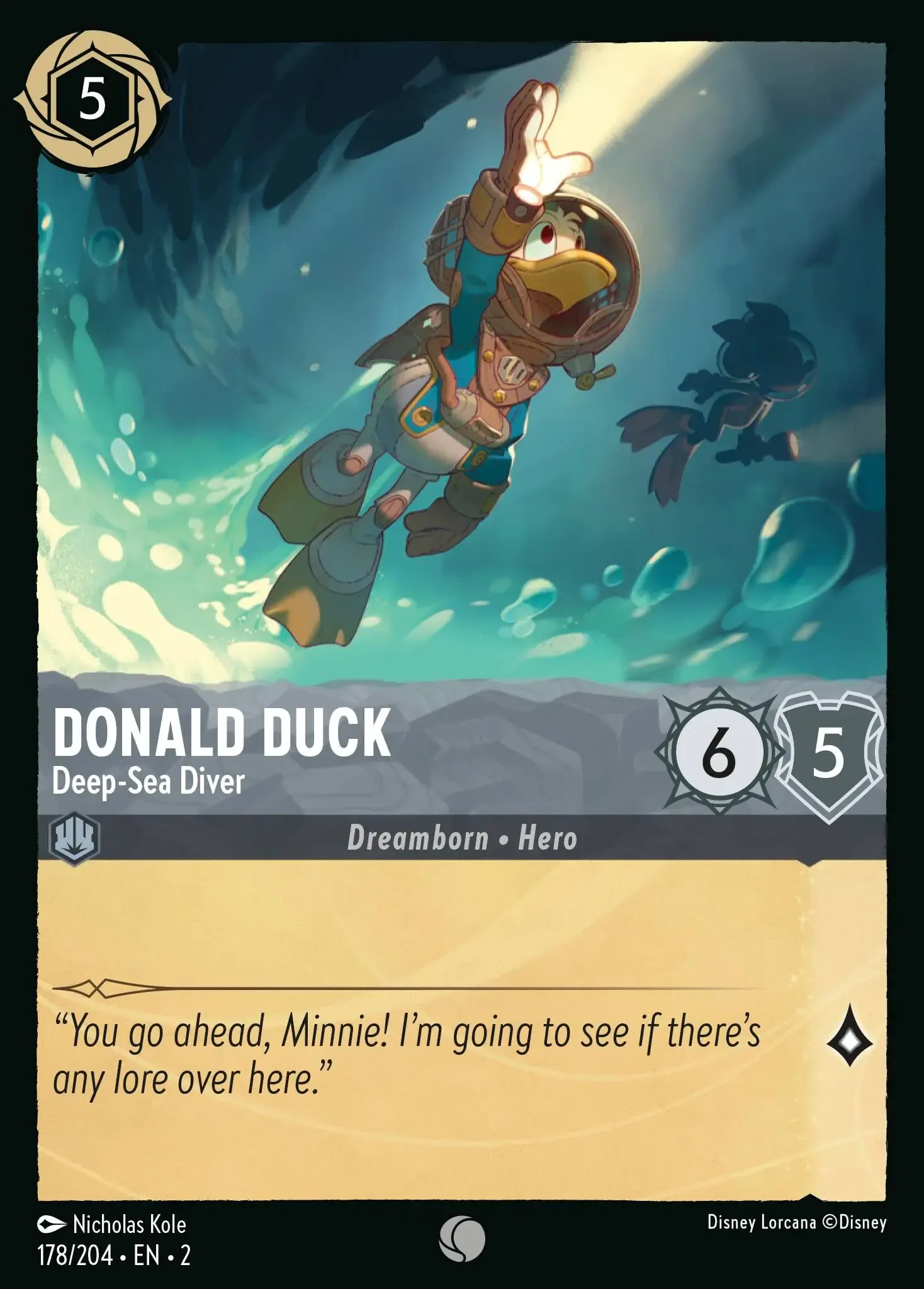 Donald Duck - Musketeer Lorcana Card