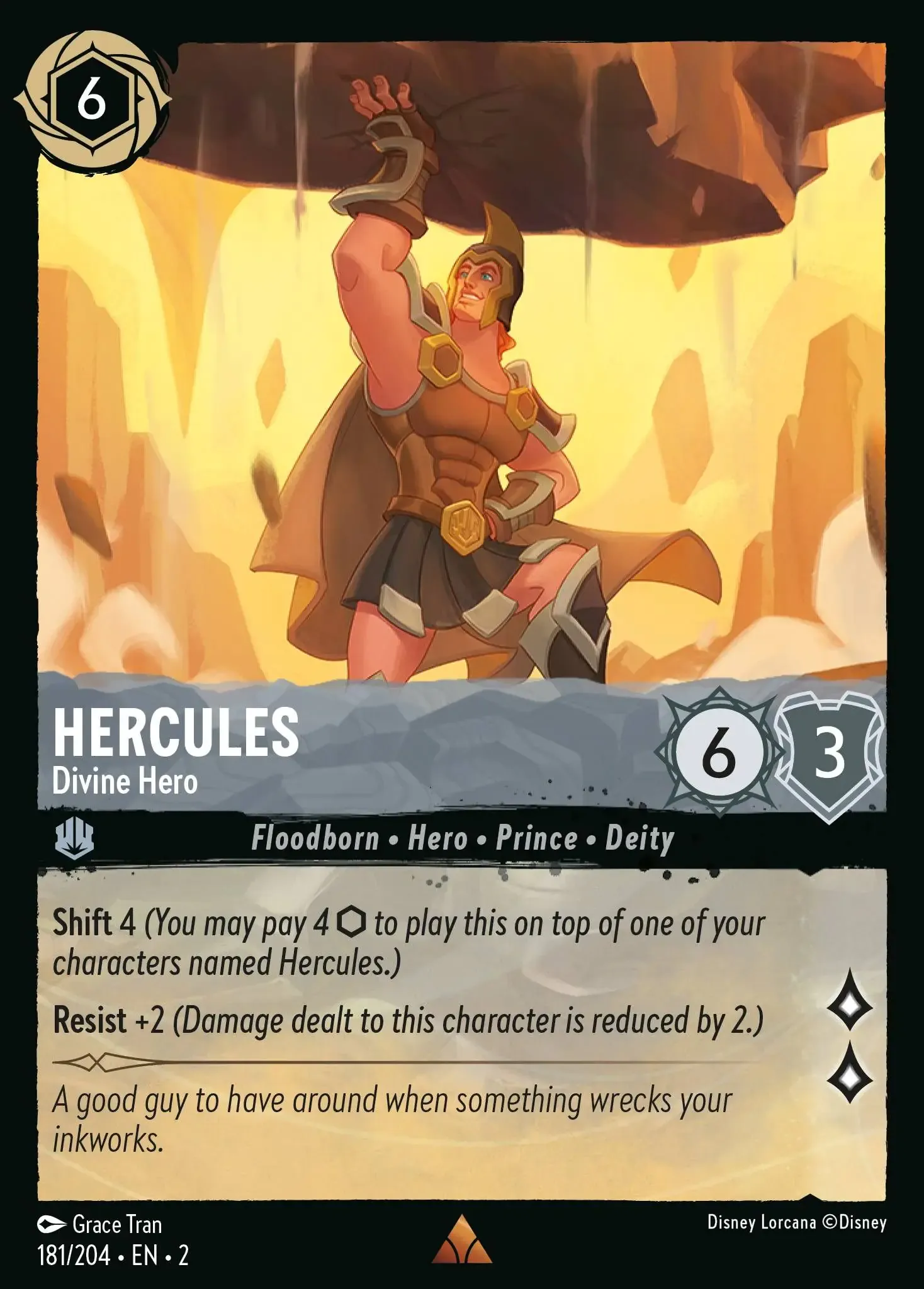 Hercules - Divine Hero Lorcana Card | Lorcana.gg