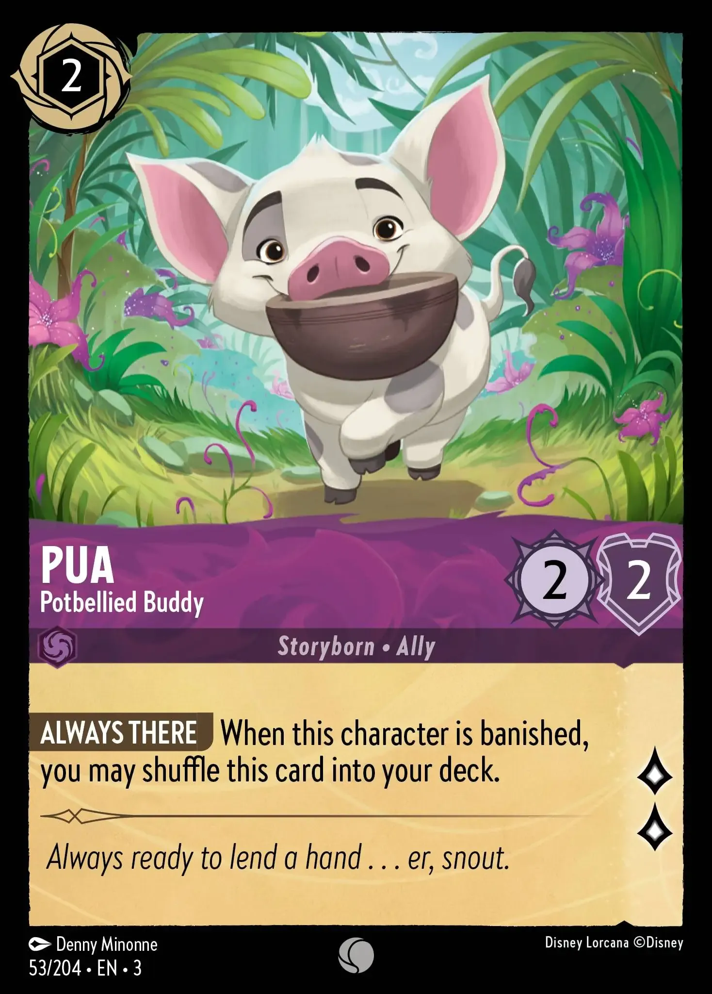 Pua - Potbellied Buddy Lorcana Card | Lorcana.gg