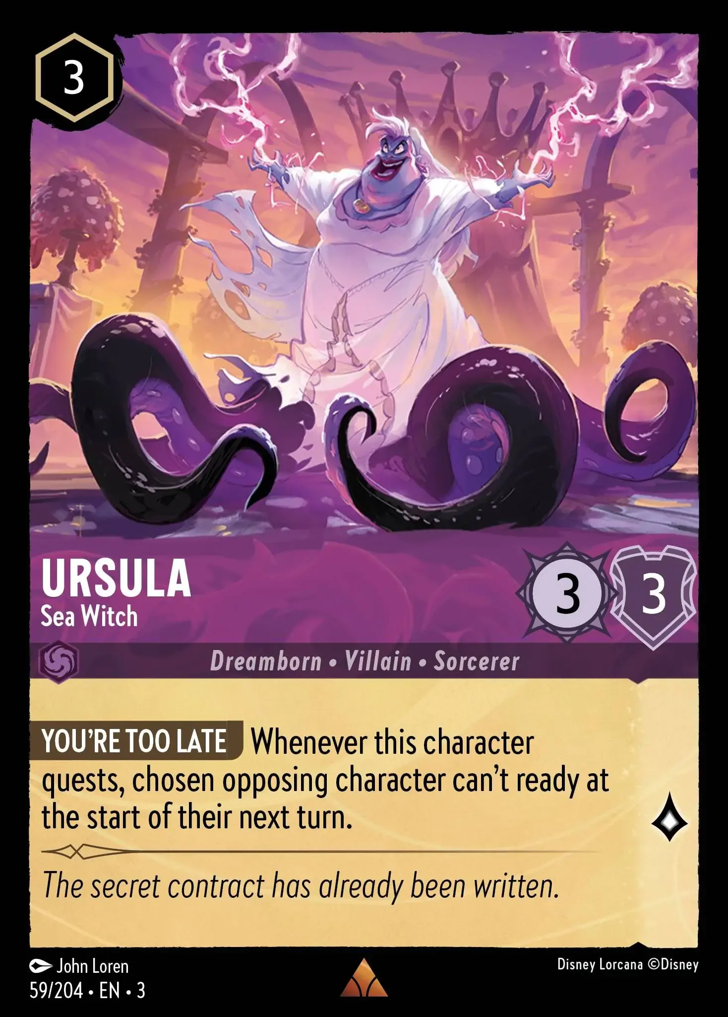 Ursula - Deceiver of All Lorcana Card