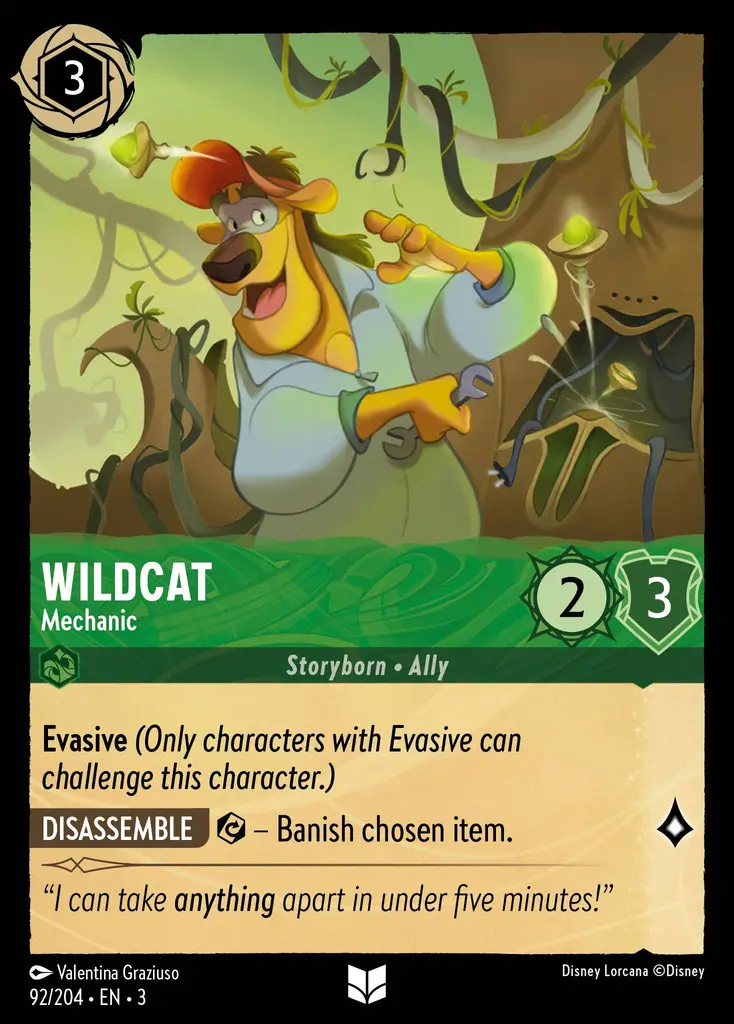 Wildcat - Mechanic Lorcana Card | Lorcana.gg