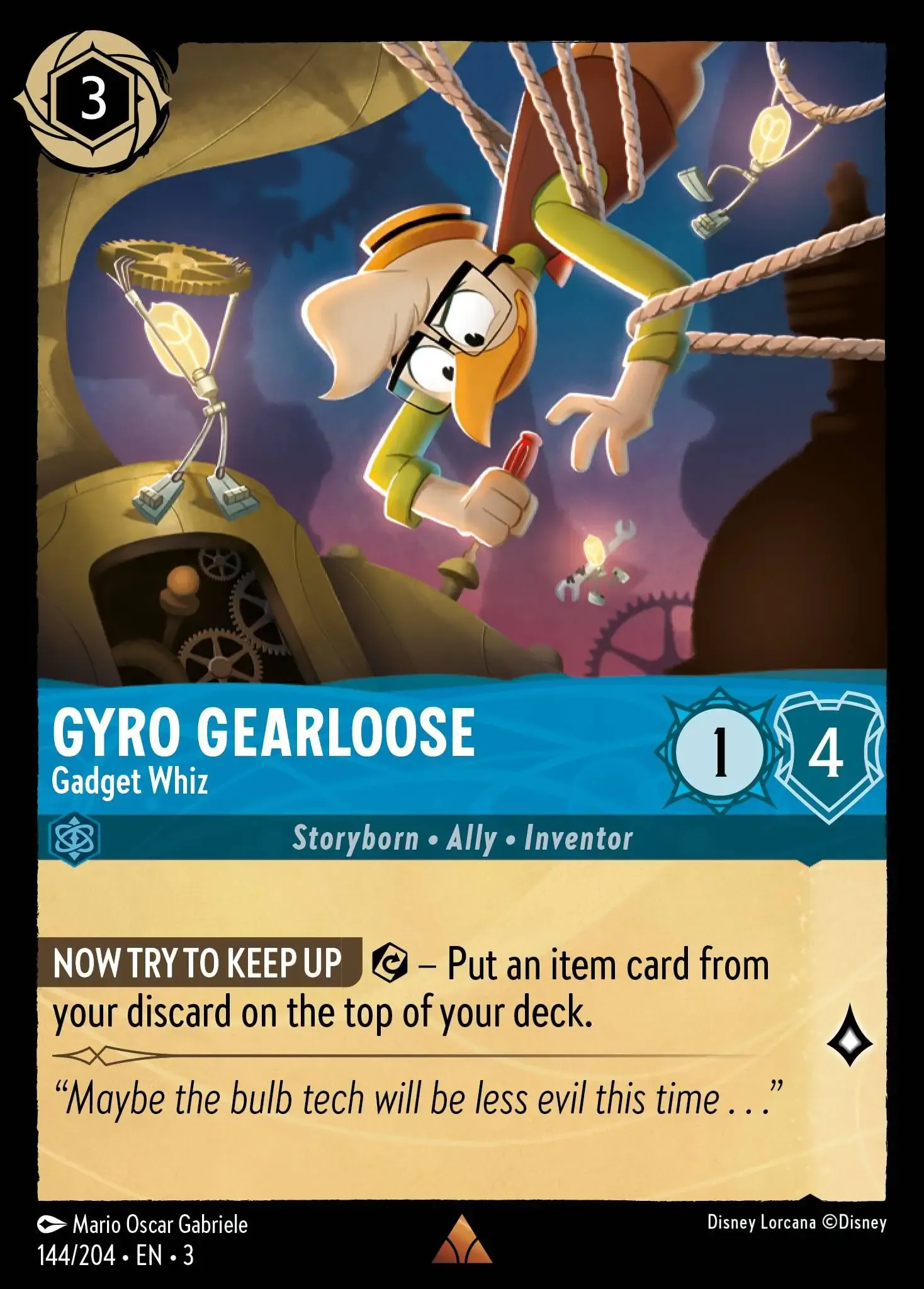 Gyro Gearloose - Gadget Whiz Lorcana Card | Lorcana.gg