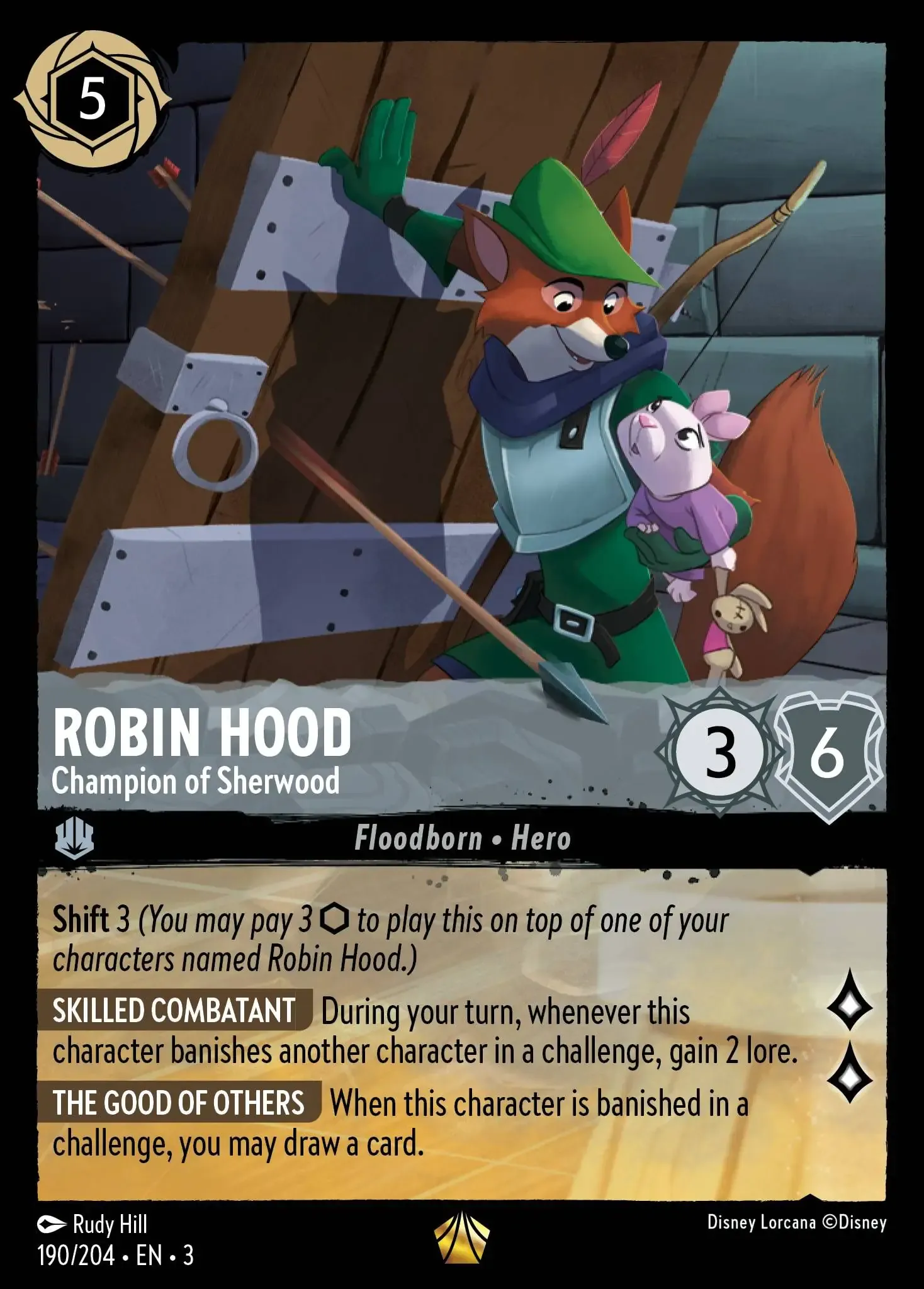 Robin Hood - Champion of Sherwood Lorcana Card