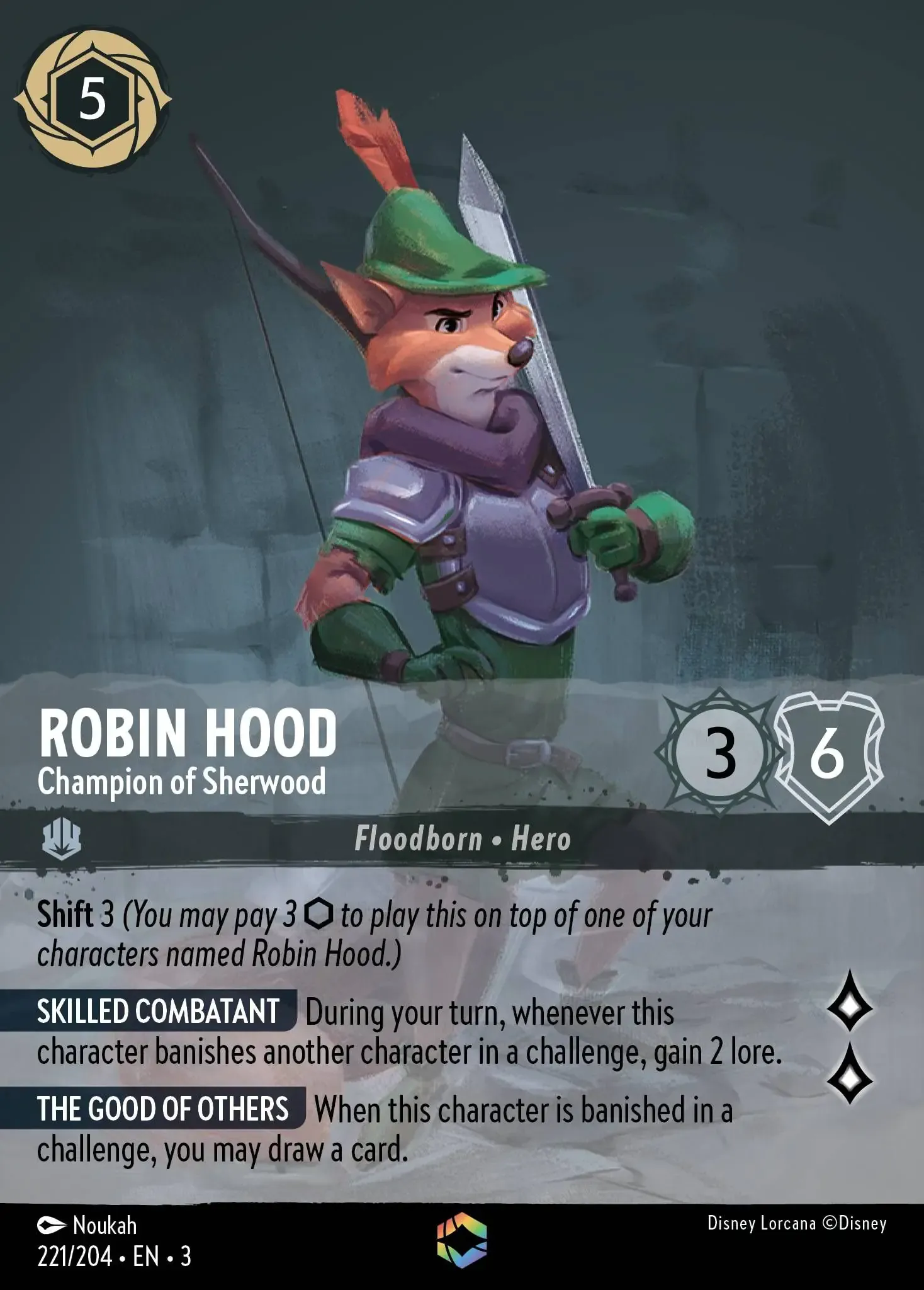 Robin Hood - Champion of Sherwood Lorcana Card | Lorcana.gg