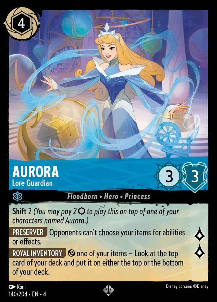 Aurora - Lore Guardian Lorcana Card | Disney Lorcana