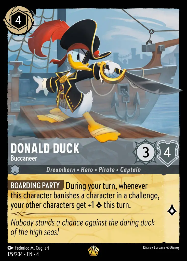 Donald Duck - Buccaneer Lorcana Card | Lorcana.gg