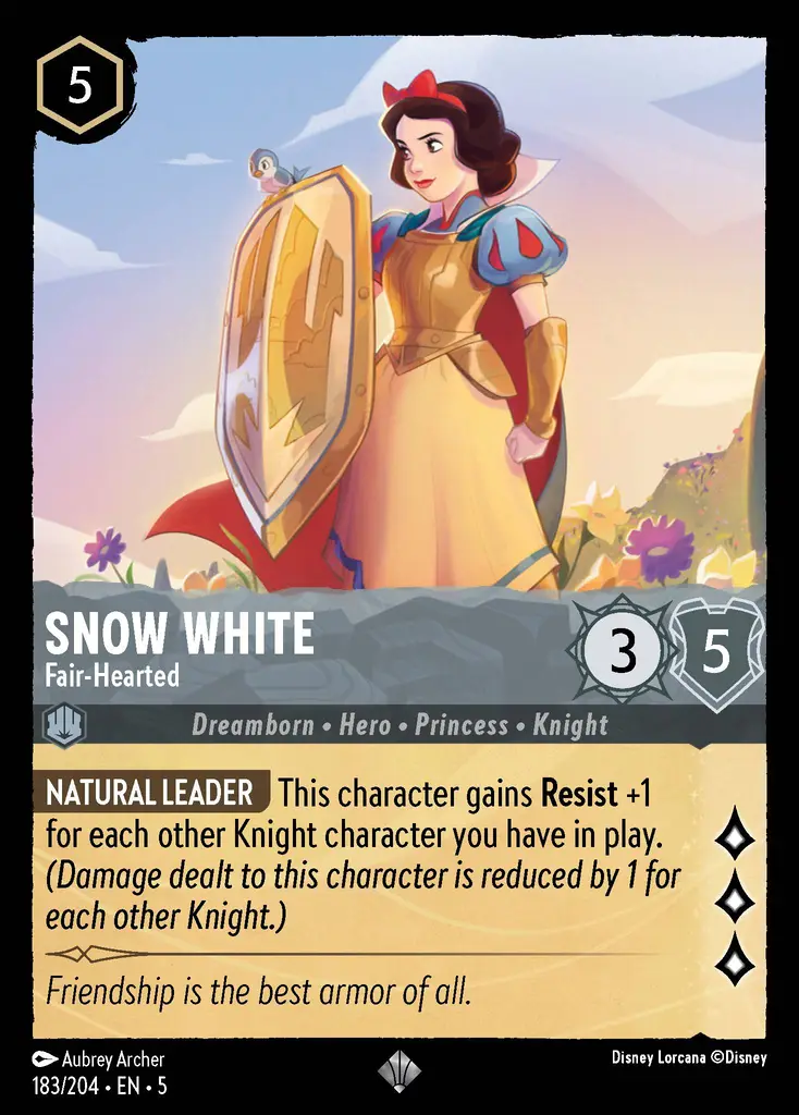 005-183 Snow White - Fair-Hearted Lorcana Card | Disney Lorcana