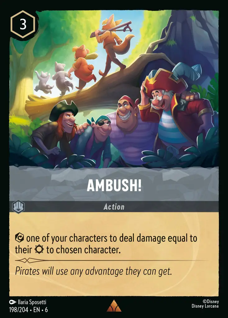 006-198 Ambush! Lorcana Card | Disney Lorcana