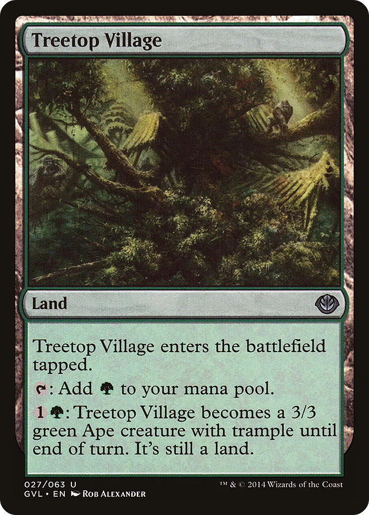 Treetop Village Magic: the Gathering Card | Playingmtg.com