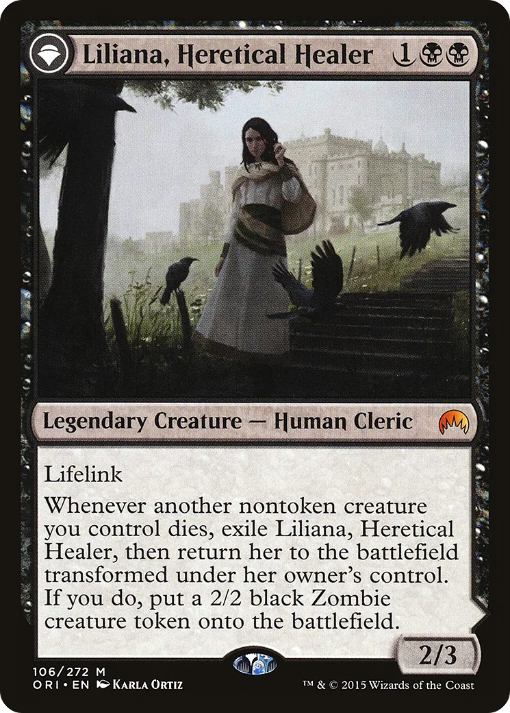 Liliana, Heretical Healer // Liliana, Defiant Necromancer Magic: the ...