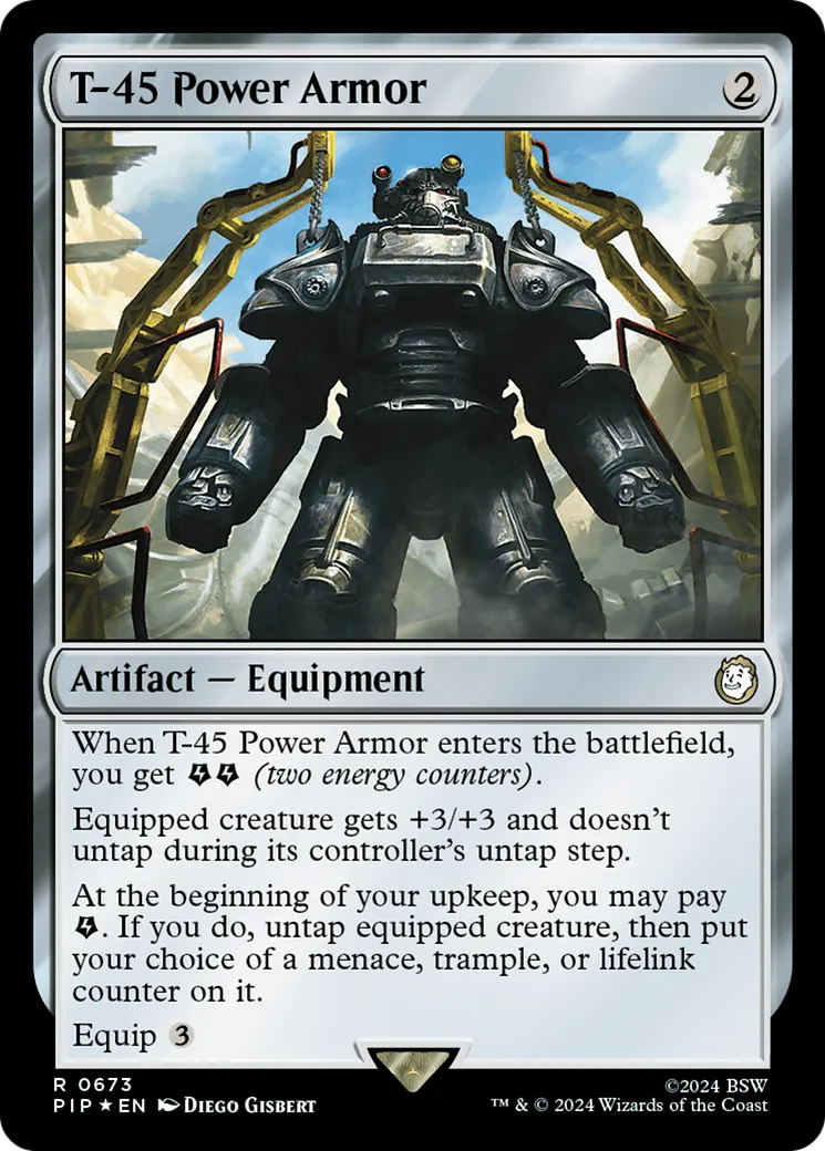 T-45 Power Armor Magic: the Gathering Card | Playingmtg.com