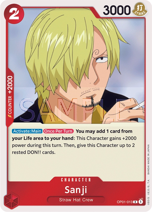 OP01-013 Sanji Card | One Piece Card Game