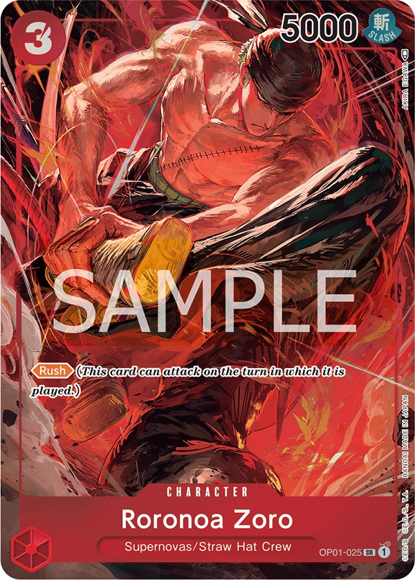 OP01-025_p1 Roronoa Zoro Card | One Piece Card Game