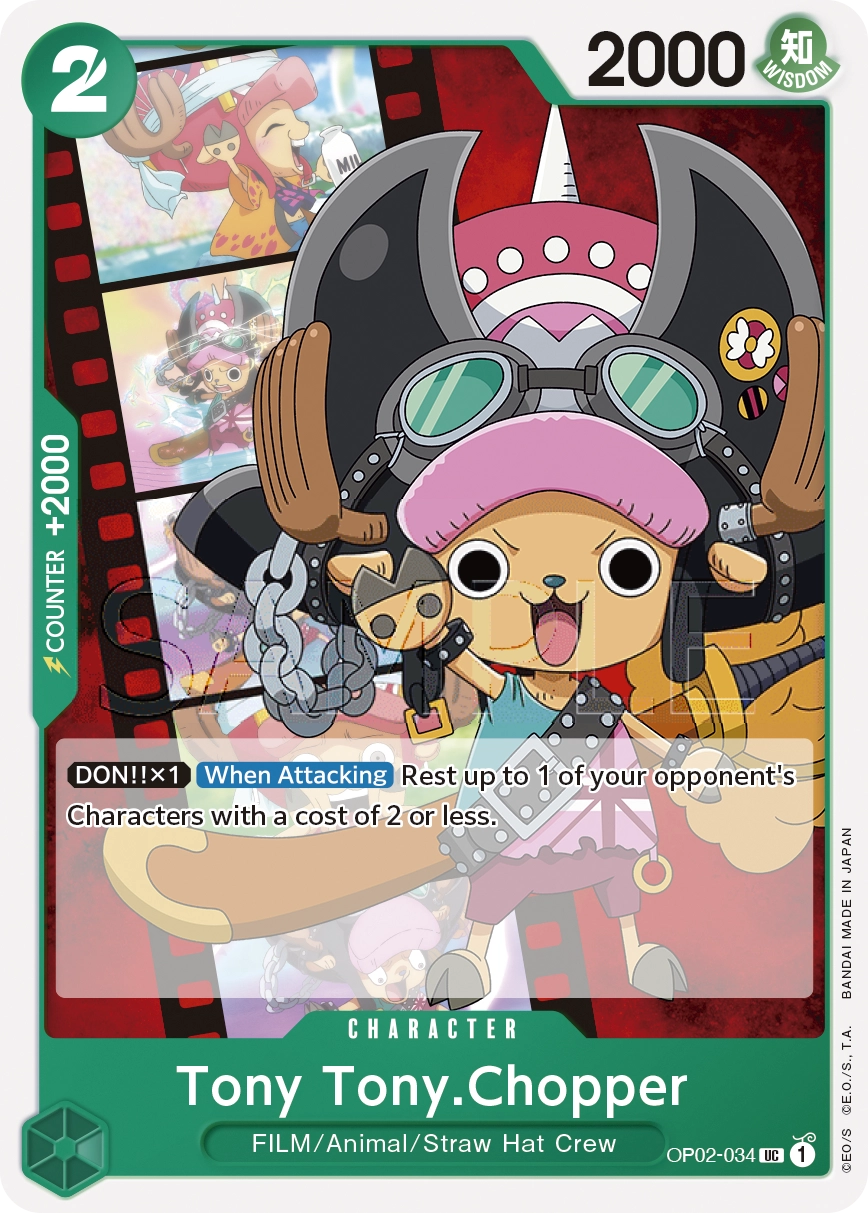 OP02034 Tony Tony.Chopper Card One Piece Card Game