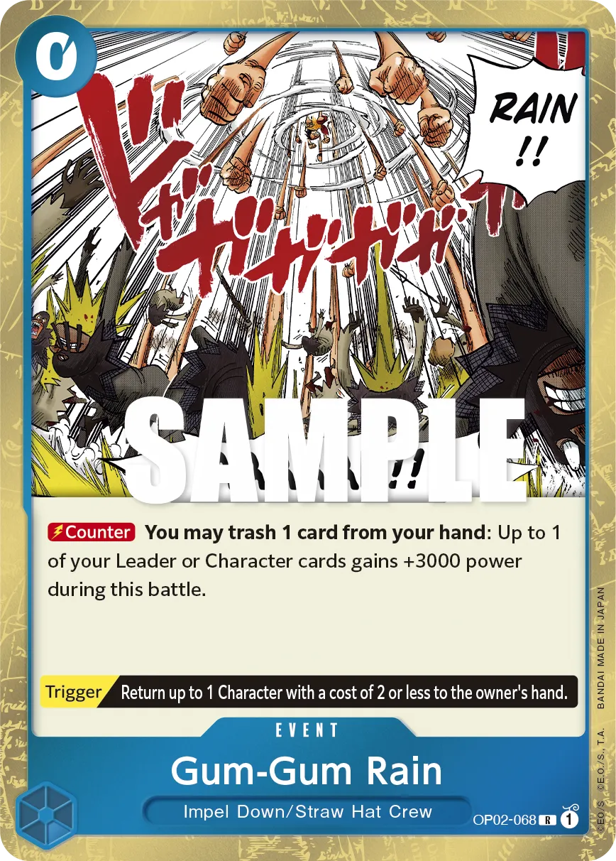 OP02-068 Gum-Gum Rain One Piece Card Game Card | OnePiece.gg