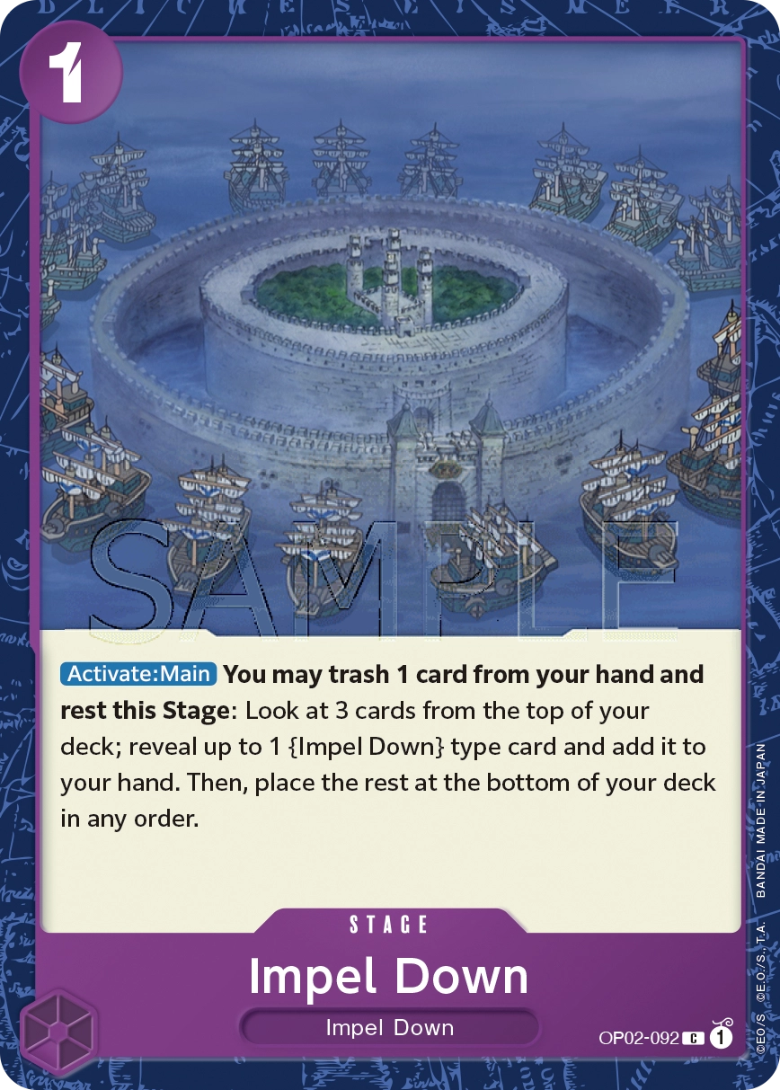 Impel Down One Piece Card Game Card