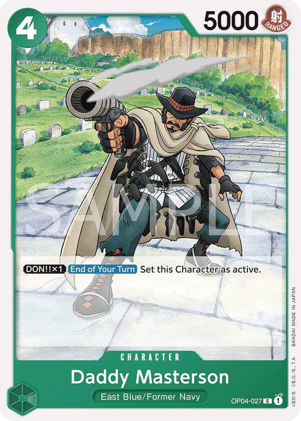 OP04-027 Daddy Masterson Card | One Piece Card Game