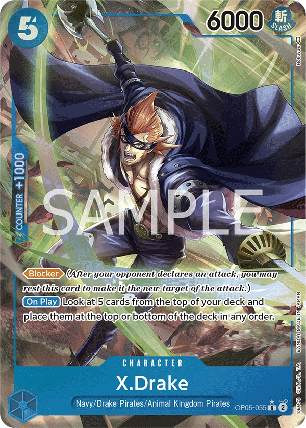 Op05-055 P1 X.drake One Piece Card Game Card 