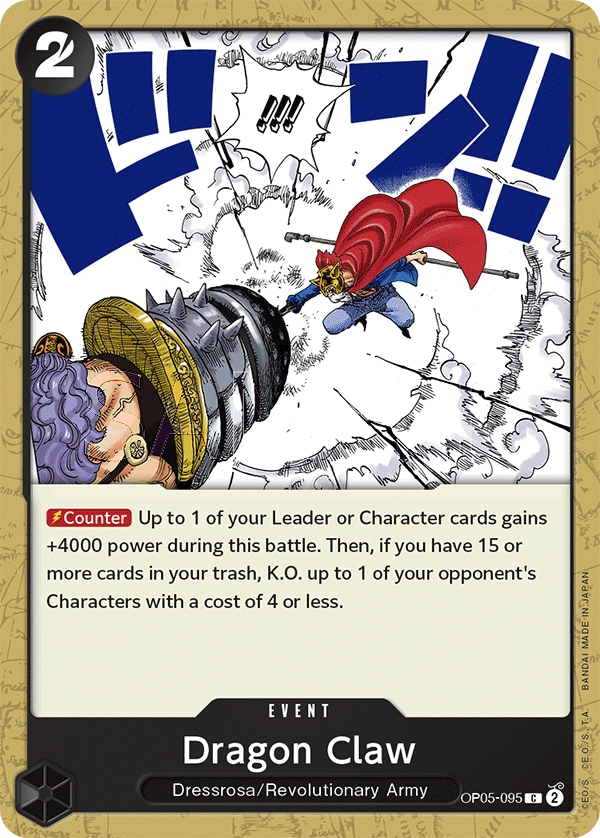 OP05 095 Dragon Claw One Piece Card Game Card OnePiece Gg   OP05 095.webp