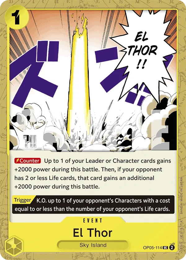 OP05-114_p1 El Thor (Parallel) One Piece Card Game Card | OnePiece.gg