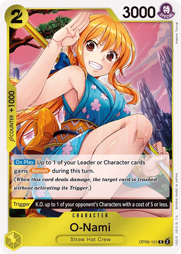 O-Nami (Parallel) OP06-101 R Wings of Captain - ONE PIECE