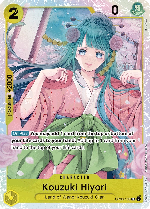 Op06 106 kouzuki hiyori card one piece card game
