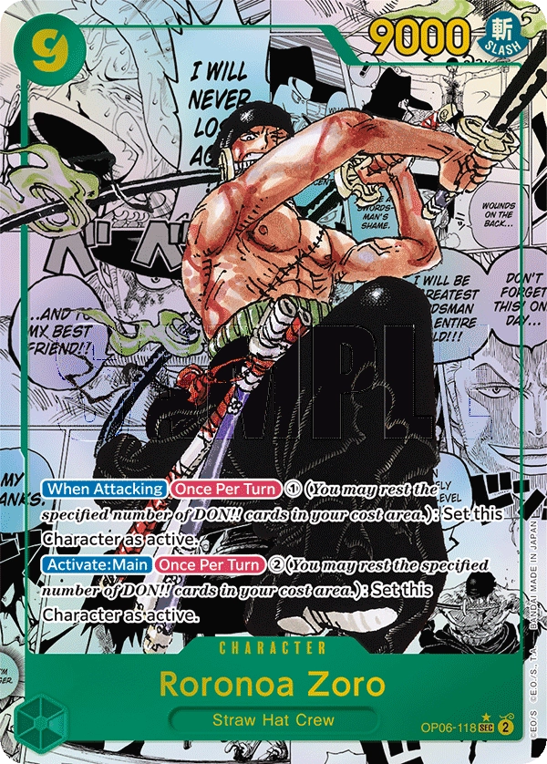 Roronoa Zoro (Parallel) One Piece Card Game Card