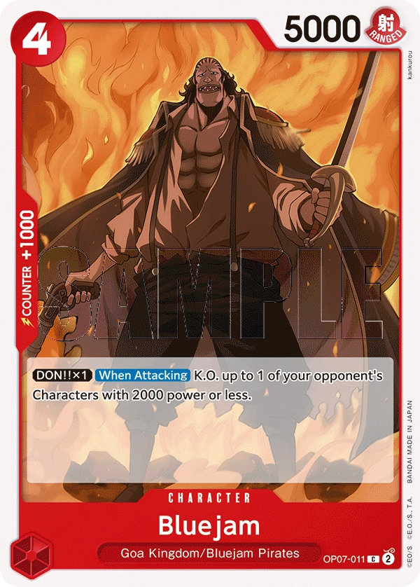 OP07-011 Bluejam Card | One Piece Card Game