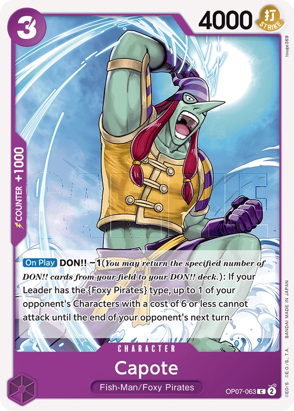 OP07-063 Capote One Piece Card Game Card