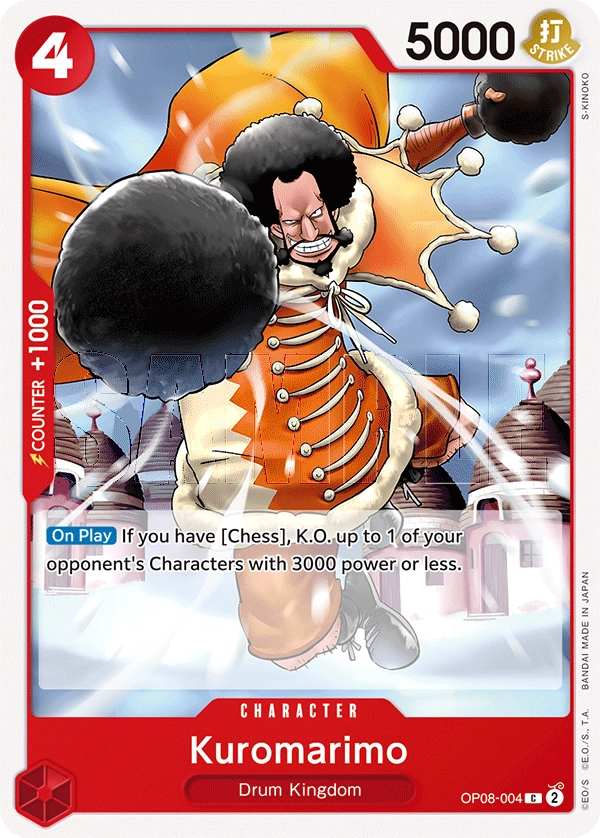 OP08-004 Kuromarimo Card | One Piece Card Game