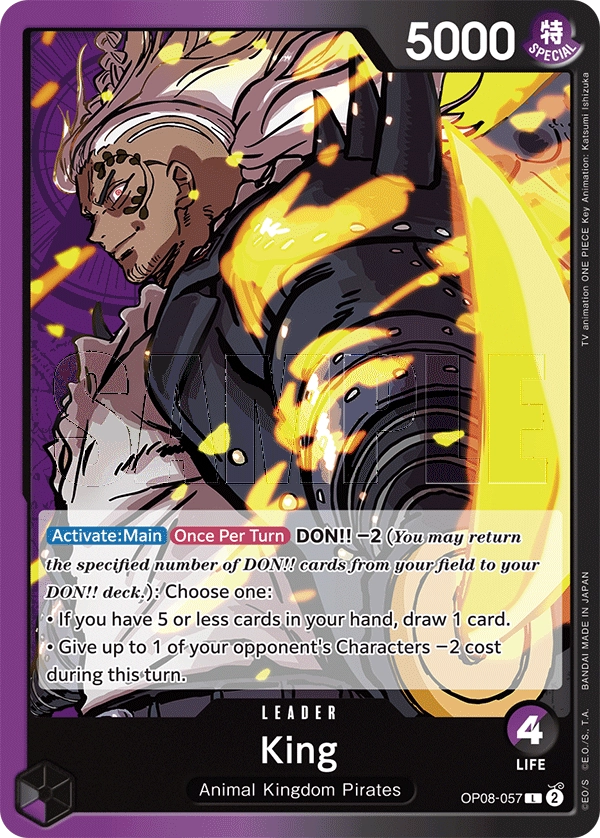 OP08-057 King Card | One Piece Card Game