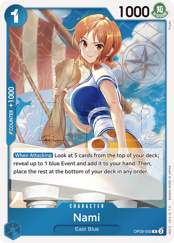 OP09-050 Nami Card | One Piece Card Game