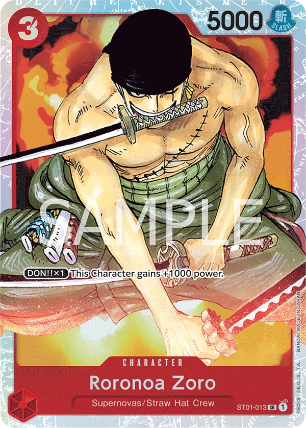 Roronoa Zoro One Piece Card Game Card