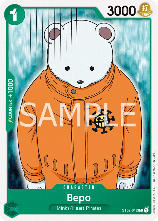 ST02-012 Bepo One Piece Card Game Card | OnePiece.gg