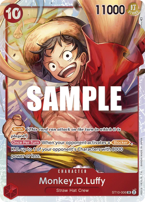 PSA10】モンキー・D・ルフィ［ST10-006］SR CS - BIGトレカ