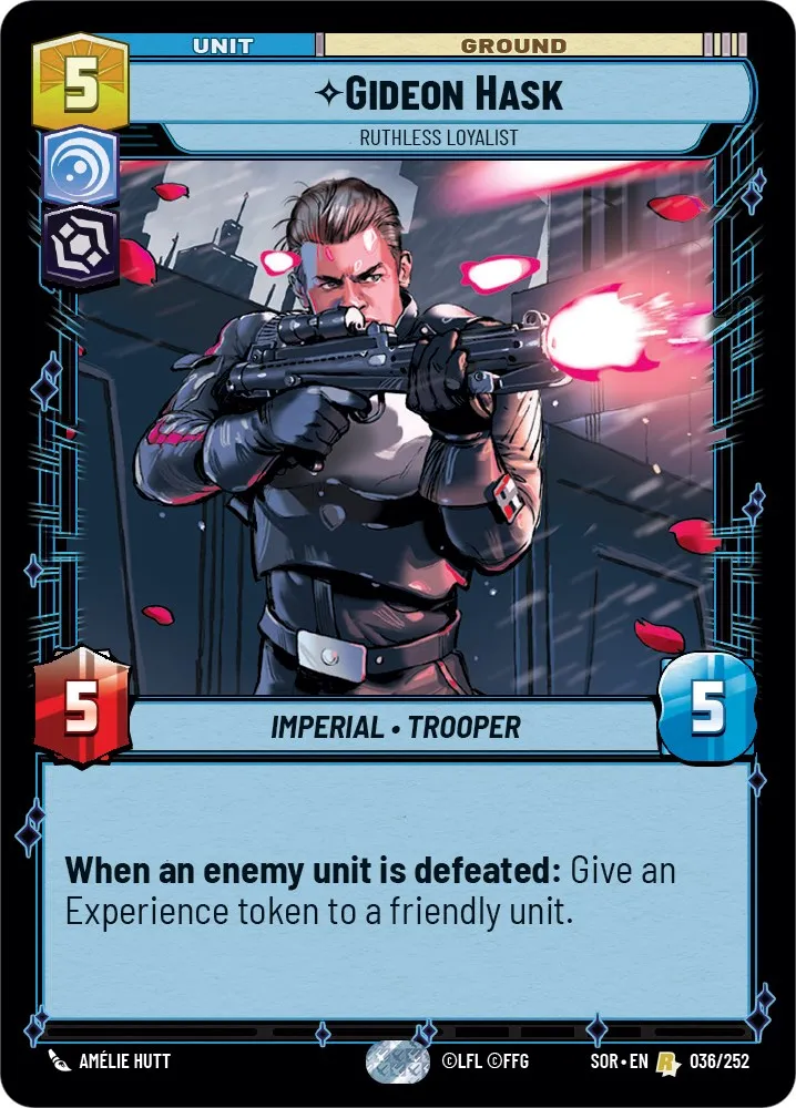 Gideon Hask, Ruthless Loyalist Card | Star Wars: Unlimited TCG