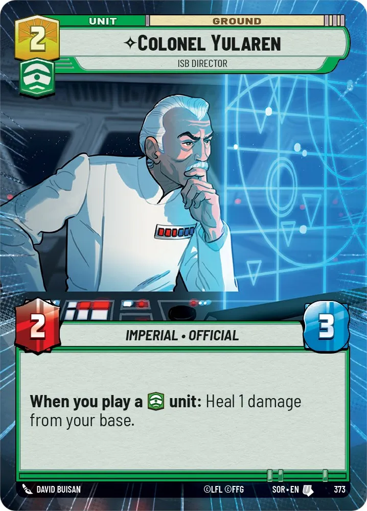 Colonel Yularen - ISB Director Card | Star Wars: Unlimited TCG