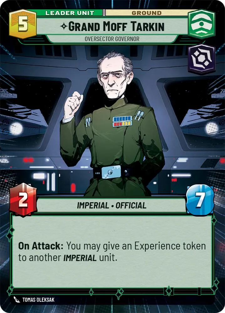 Grand Moff Tarkin, Death Star Overseer Starwars Unlimited Card