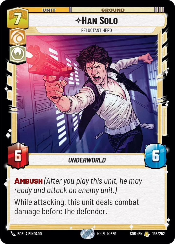 Han Solo, Reluctant Hero Card | Star Wars: Unlimited TCG